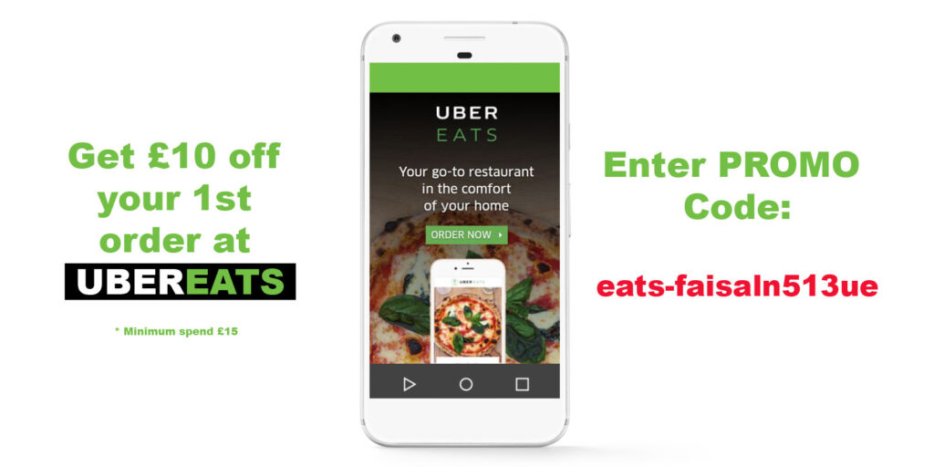 Uber Eats Get 10 Free Using Promo Code Eats Faisaln513ue
